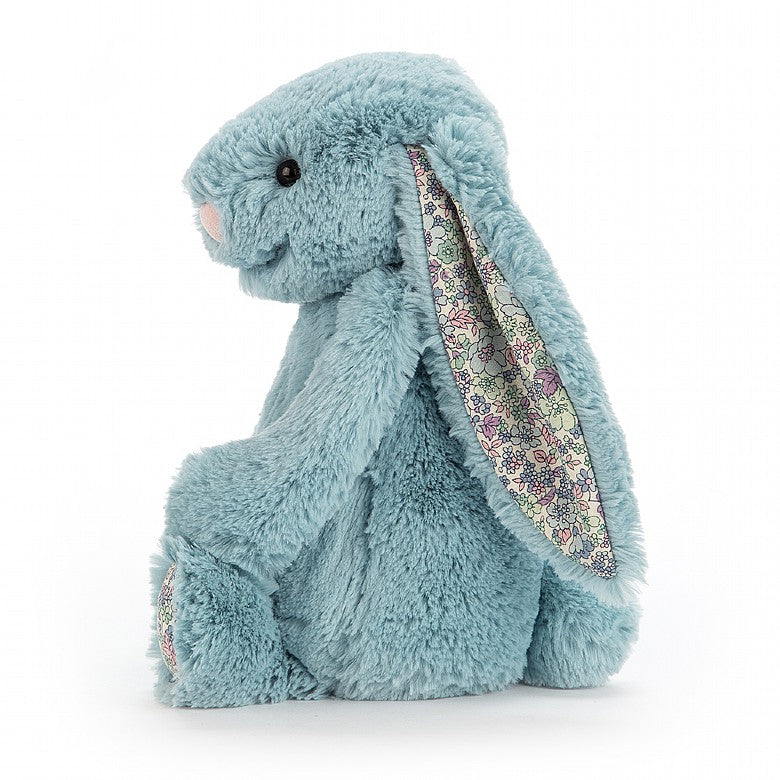 jellycat bashful bunny medium aqua blossom