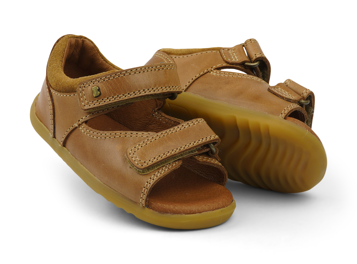 Bobux Step Up Driftwood Sandal (Quickdry Caramel)
