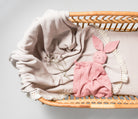 other the dandelions bunny lovey in shell pink