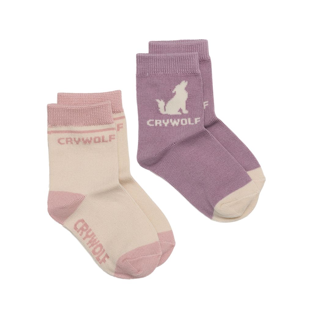 Crywolf Socks 2-Pack (Lilac/Blush)