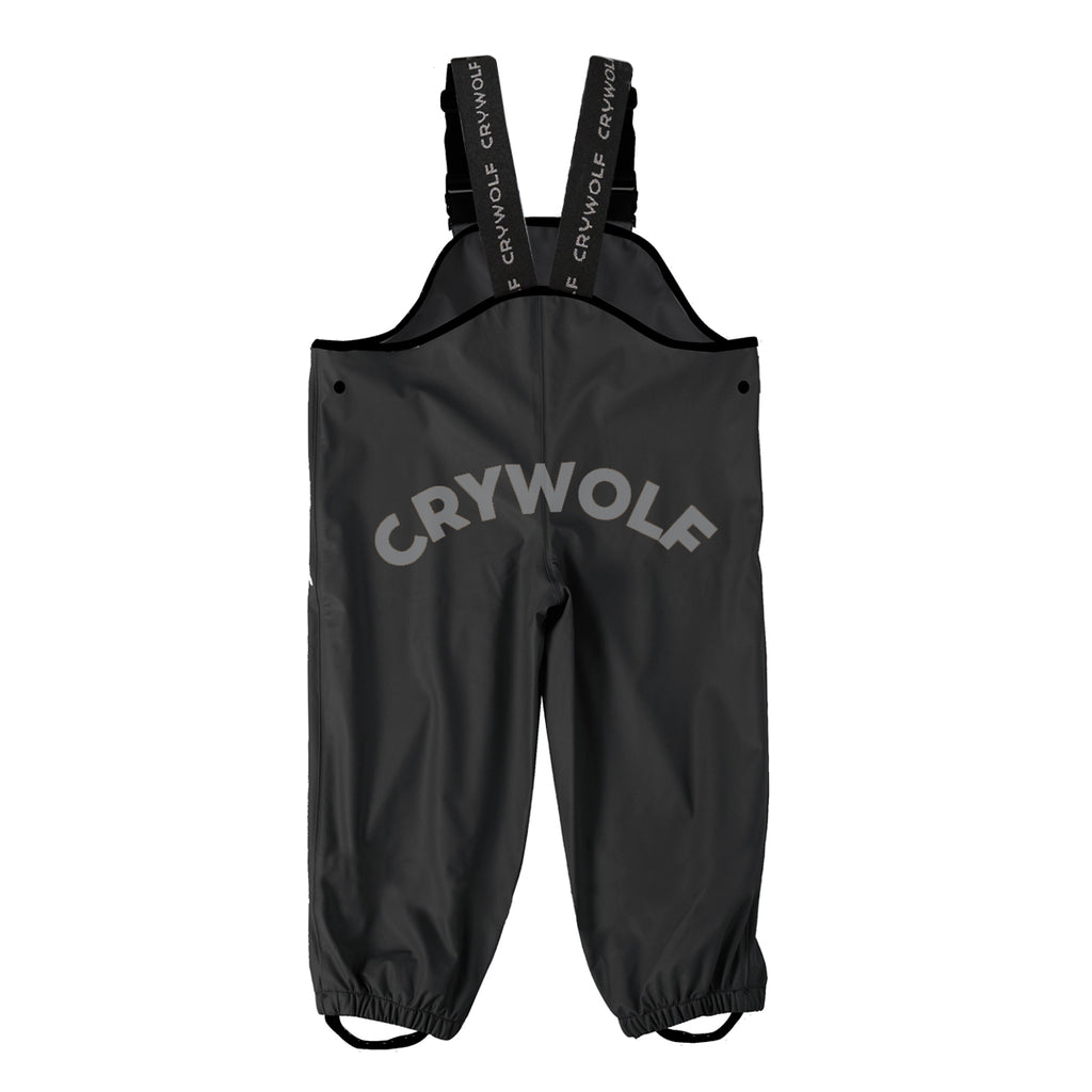 crywolf rain overalls in black