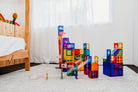 connetix tiles ball run set 92 pieces magnetic marble run
