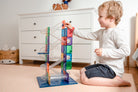 connetix tiles ball run set 92 pieces magnetic marble run
