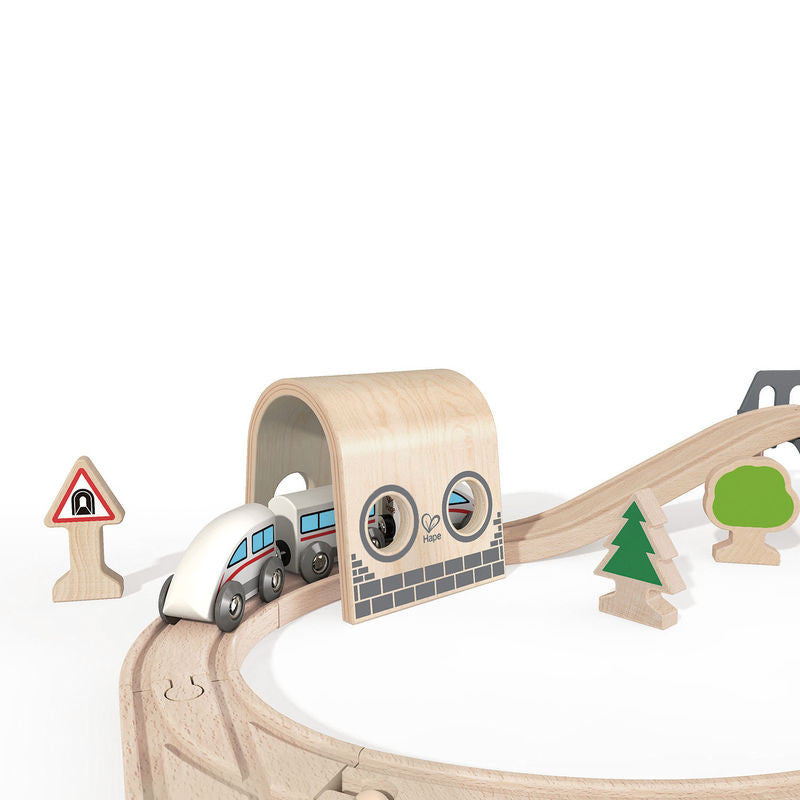 hape double loop railway set