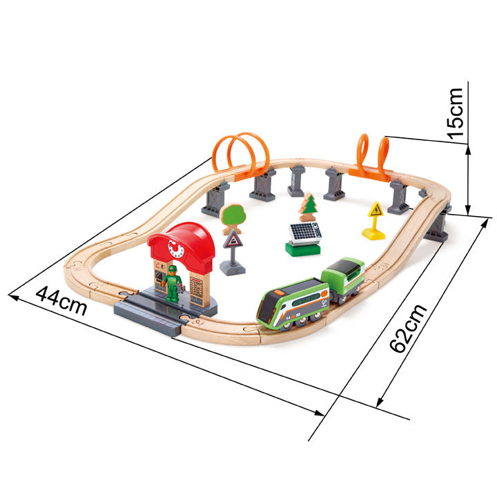 hape solar powered train circuit