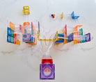 connetix tiles ball run set 92 pieces magnetic marble run