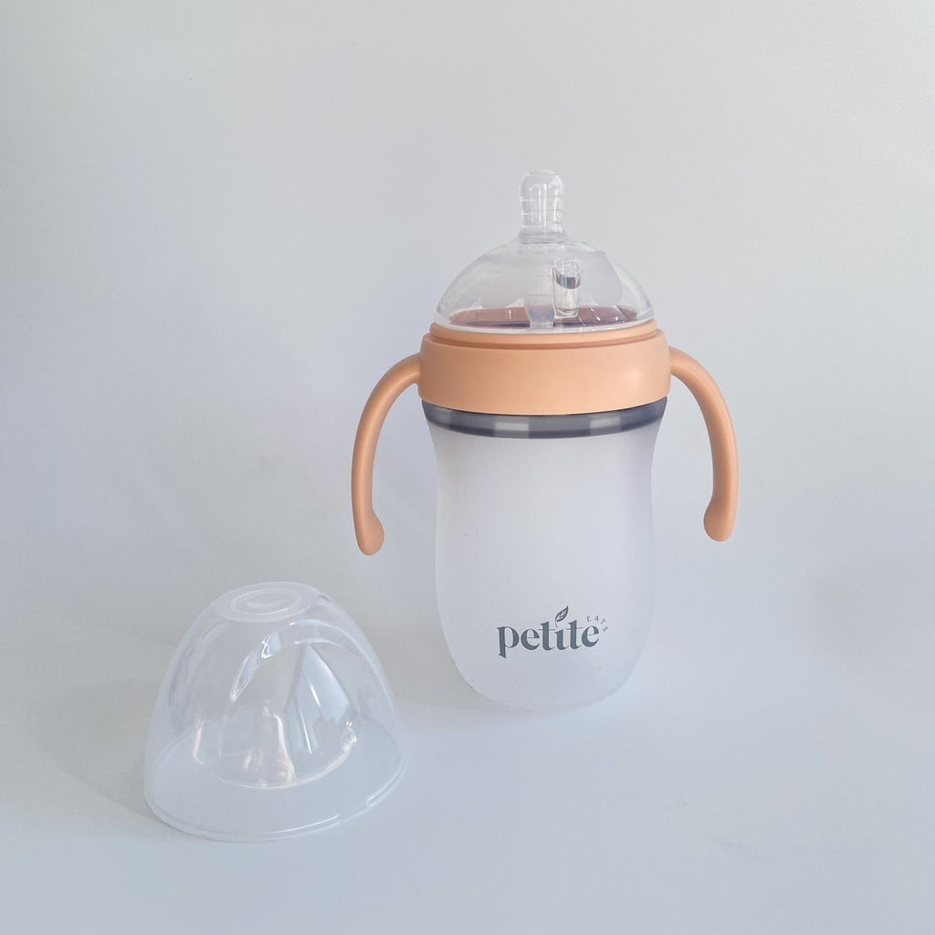petite eats sippy cup in peony large size 260ml