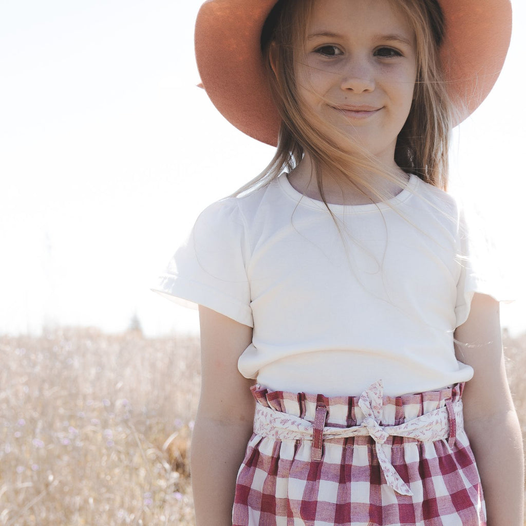 Love Henry Frill Sleeve Top (White)