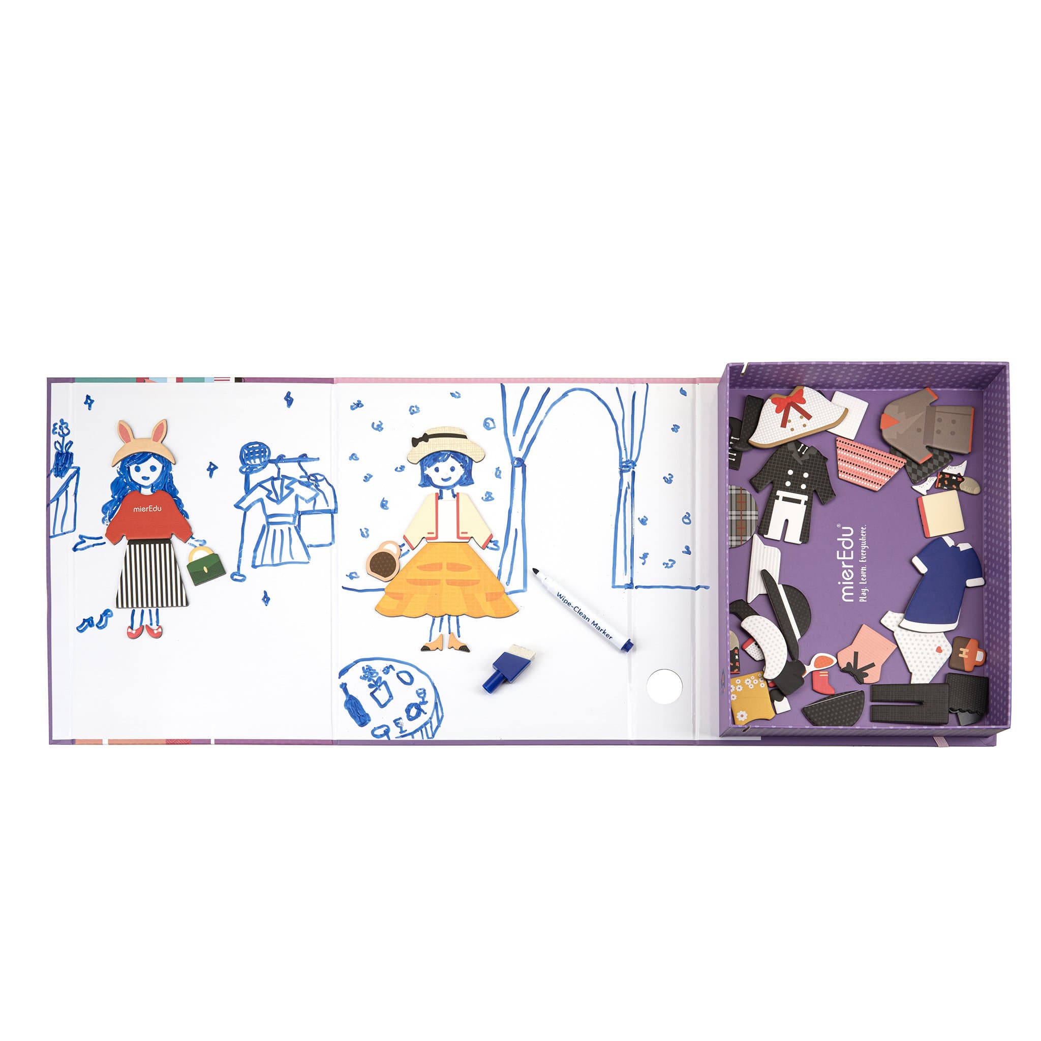 mieredu magnetic art case dress up