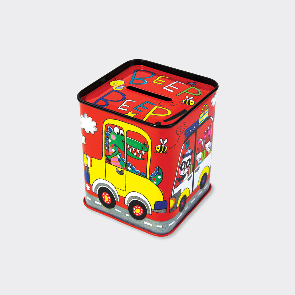 rachel ellen design cars tin money box