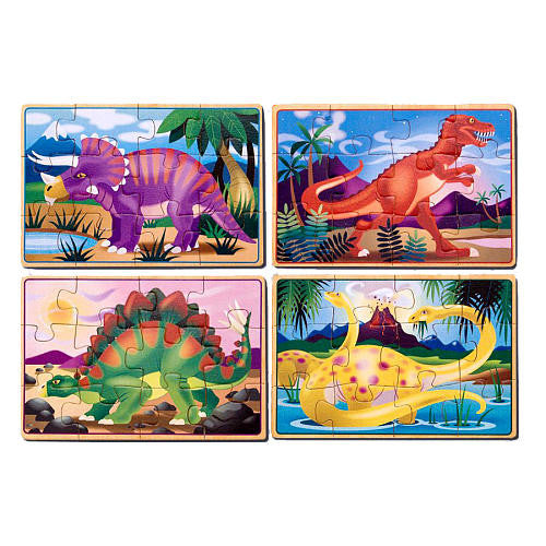 melissa & doug 4 in 1 puzzles - dinosaurs