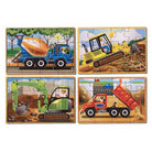 melissa & doug 4 in 1 construction vehicles puzzles