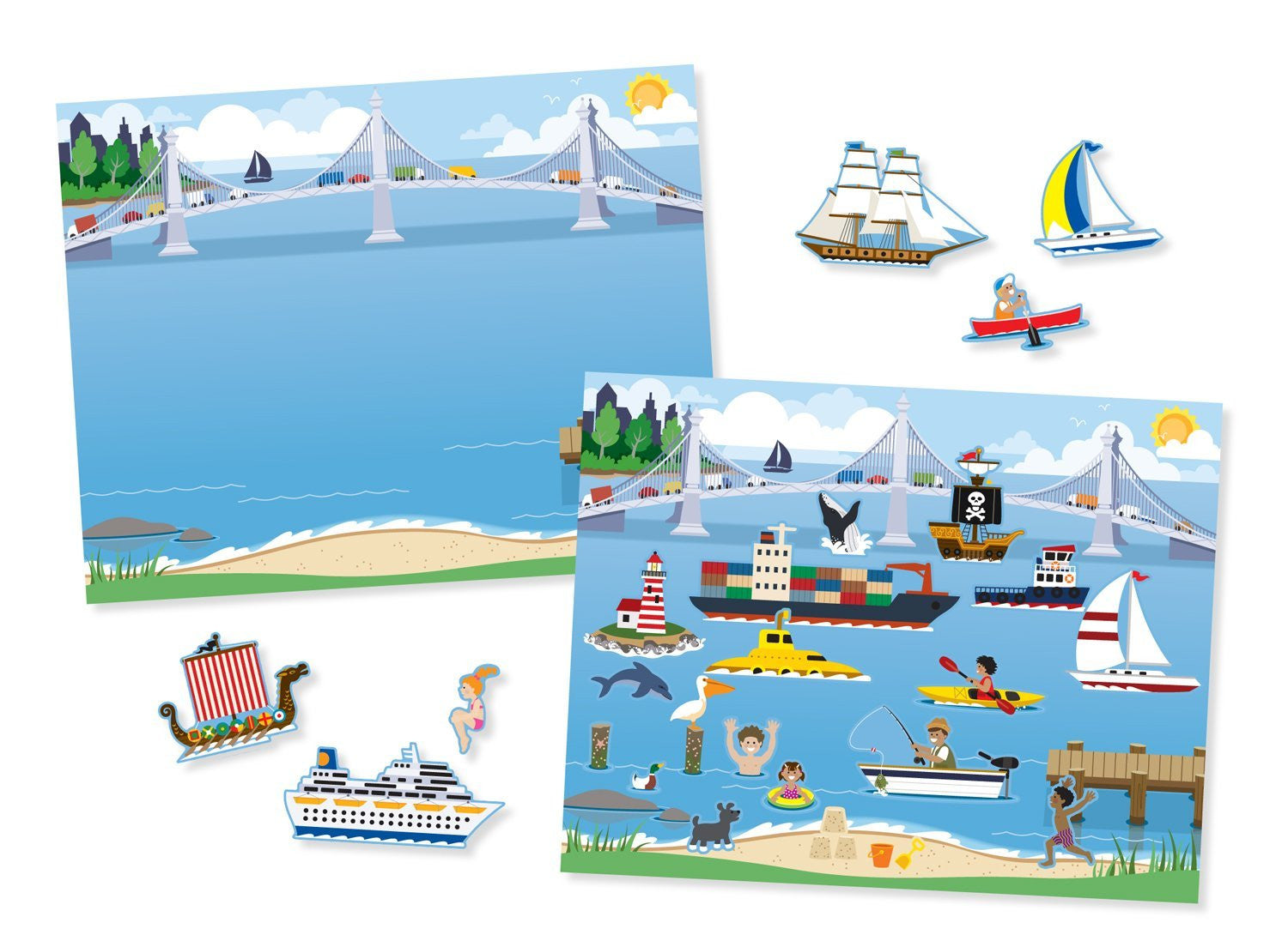 melissa & doug reusable sticker pad vehicles theme