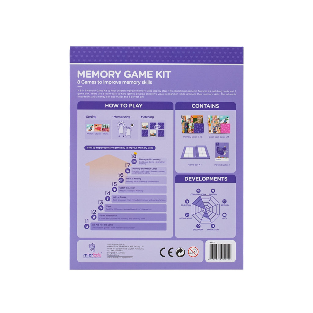 mieredu memory game kit