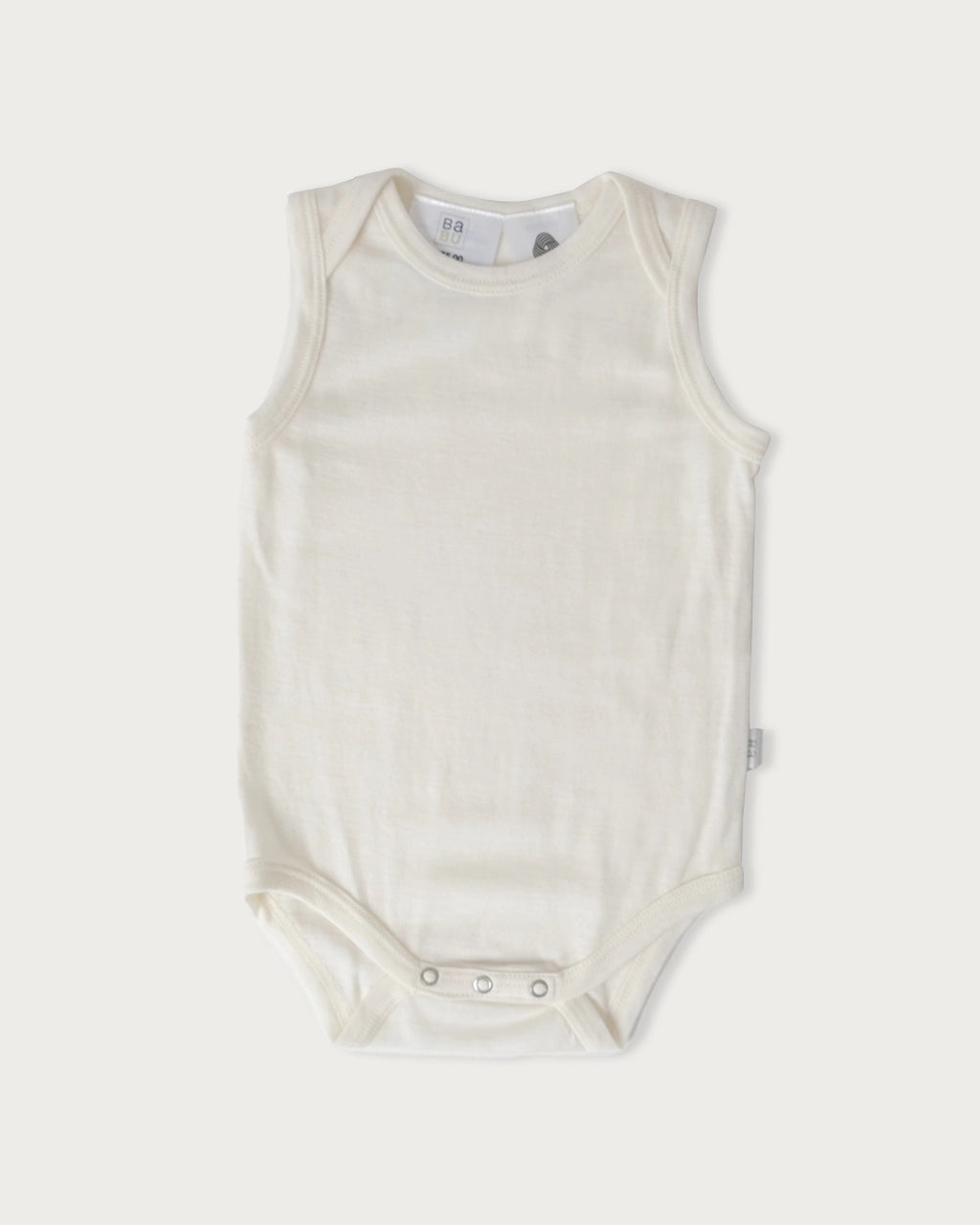 Babu Merino Singlet Bodysuit (Cream)
