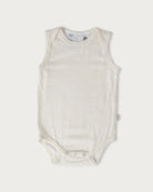 Babu Merino Singlet Bodysuit (Cream)