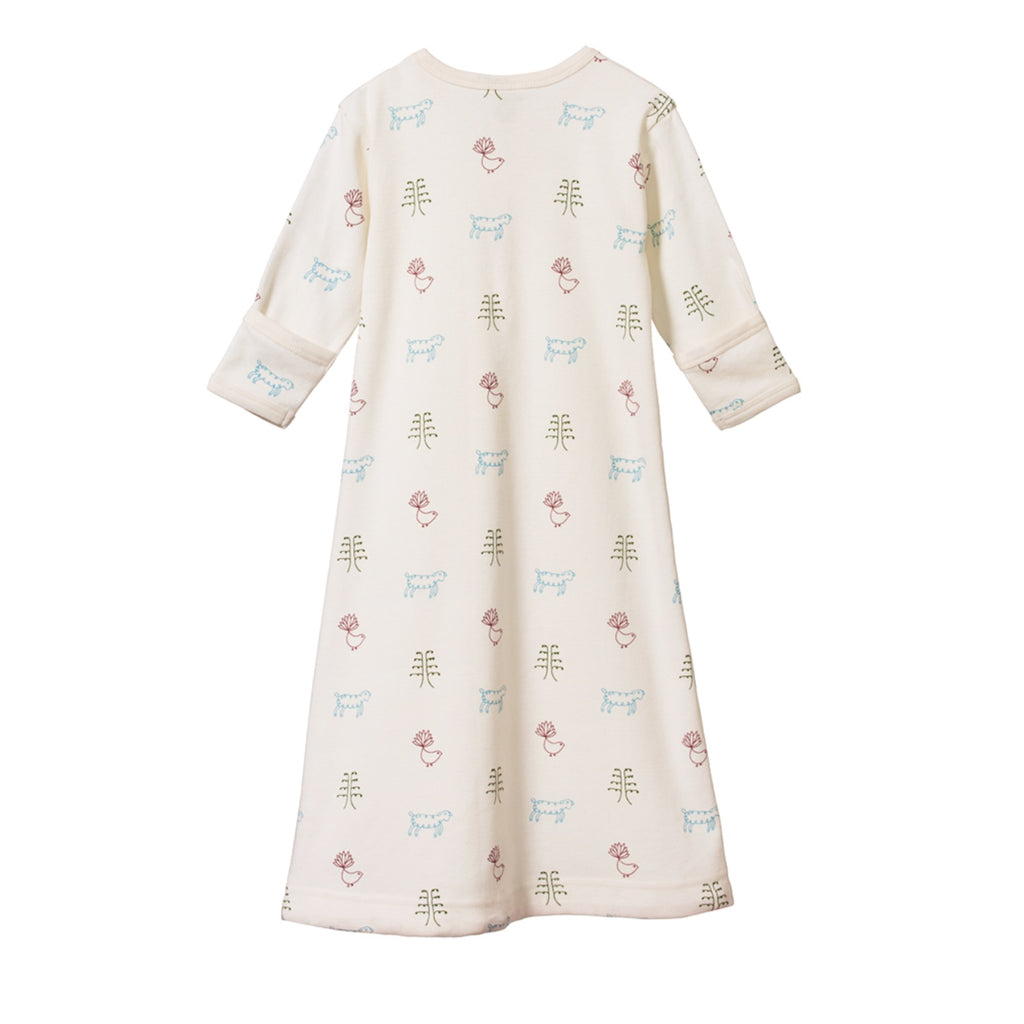 Nature Baby Organic Cotton Sleeping Gown (Nature Baby Print)