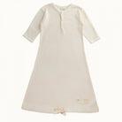 nature baby pointelle gown in natural
