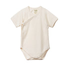 Nature Baby Organic Cotton S/S Kimono Bodysuit Pointelle