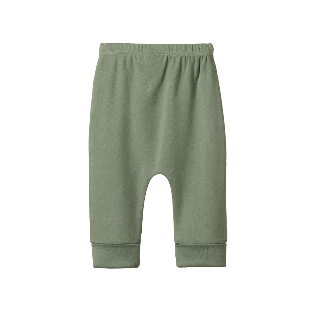 Nature Baby Organic Cotton Drawstring Pants (Nettle)