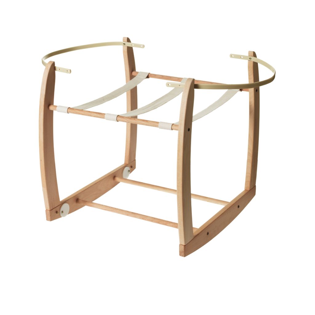 Nature Baby Rocking Moses Basket Stand (Natural)