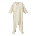 Nature Baby Merino Pointelle Kimono Stretch & Grow (Natural)
