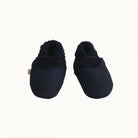 naturebaby lambskin booties in navy