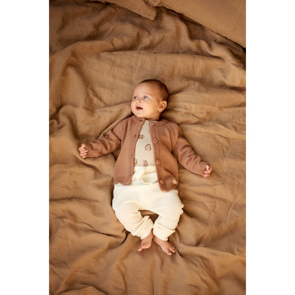 Nature Baby Merino Knit Cardigan (Hazelnut)