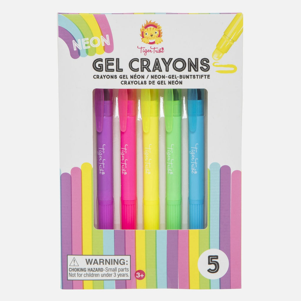 tiger tribe neon gel crayons set