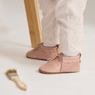 Pretty Brave Moc Baby Shoes (Dusky Pink)