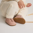Pretty Brave Moc Baby Shoes (Dusky Pink)