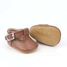 B&B + Wander Leather Doll T-Bar Shoes (Chocolate)