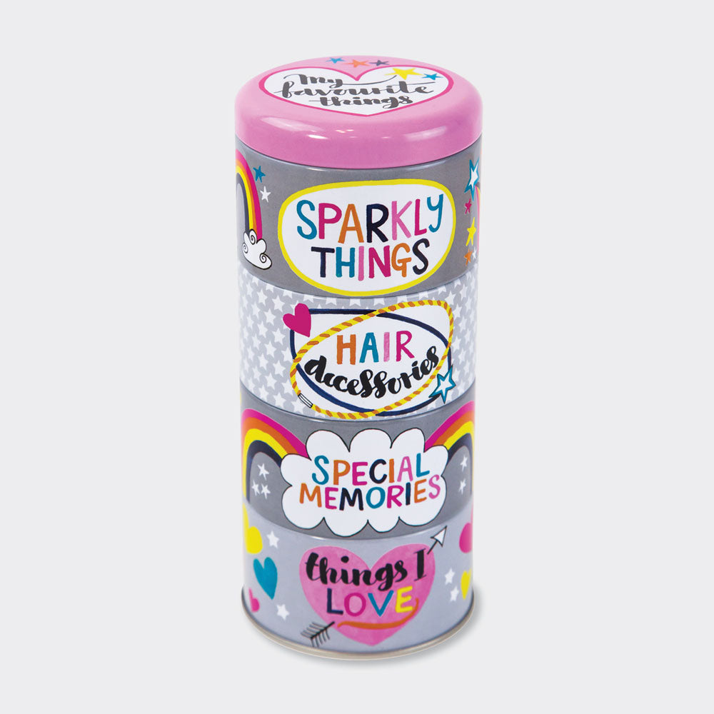 rachel ellen design favourite things stackable tins set