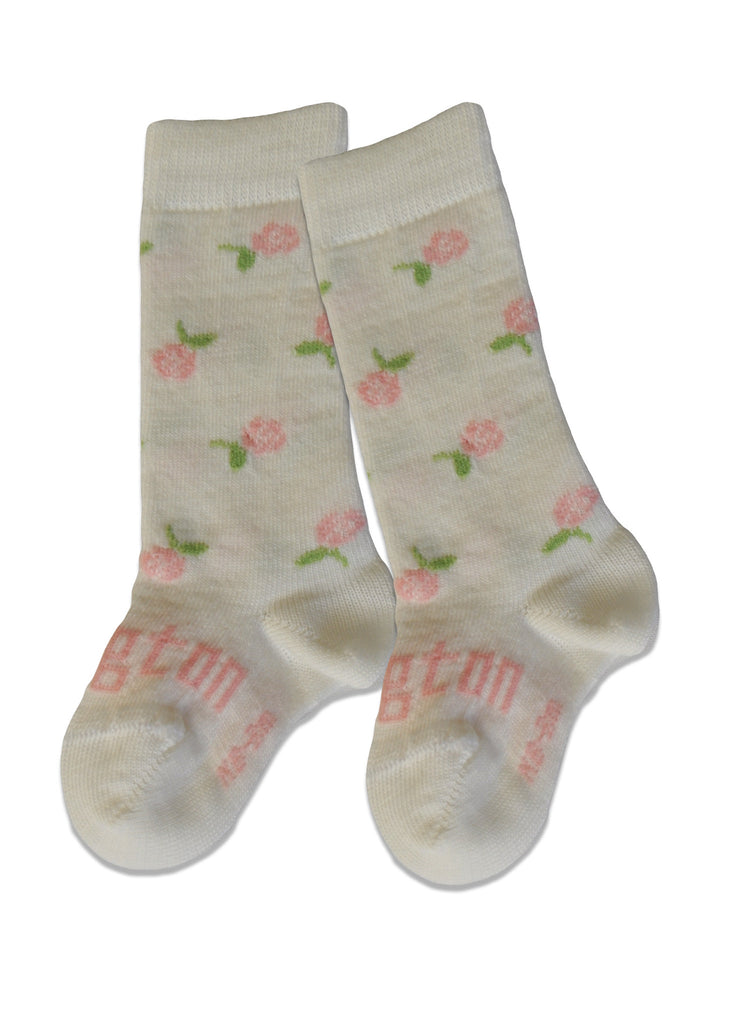 lamington merino socks in rosie pattern