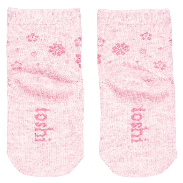 toshi baby cotton socks in fleur print