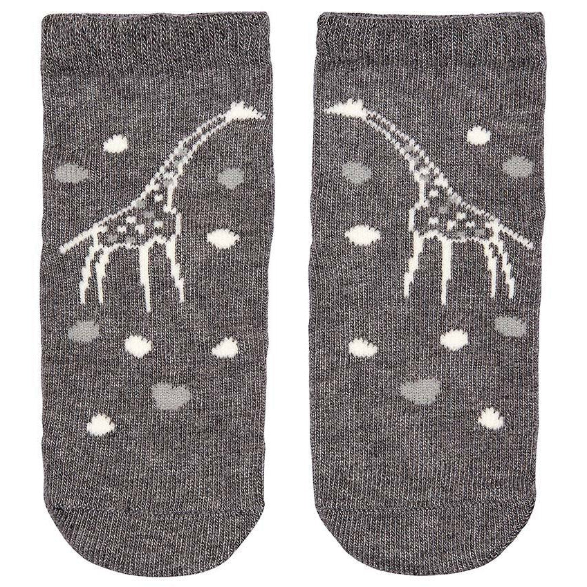 toshi organic cotton baby socks in giraffe print