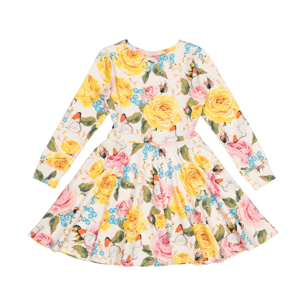 RYK Pretty Peonies L/S Waisted Dress