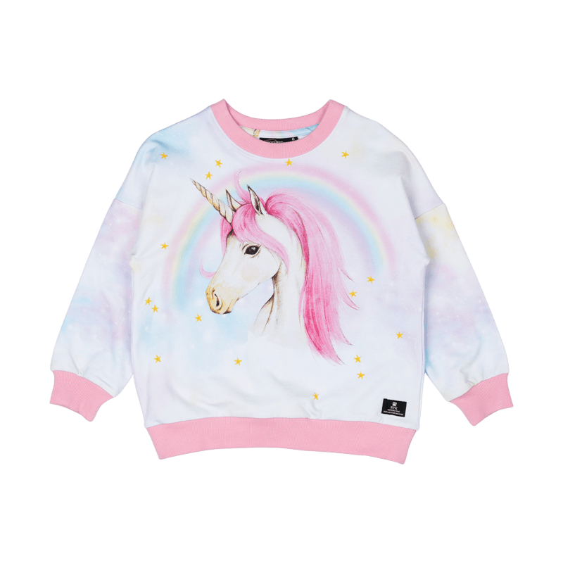 rock your kid pink unicorn sweatshirt