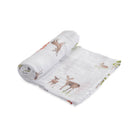 little unicorn cotton muslin swaddle oh deer