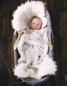 little unicorn cotton muslin swaddle oh deer