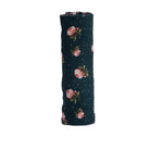 little unicorn cotton muslin swaddle in midnight rose