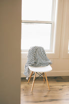 little unicorn cotton muslin swaddle in breton stripes