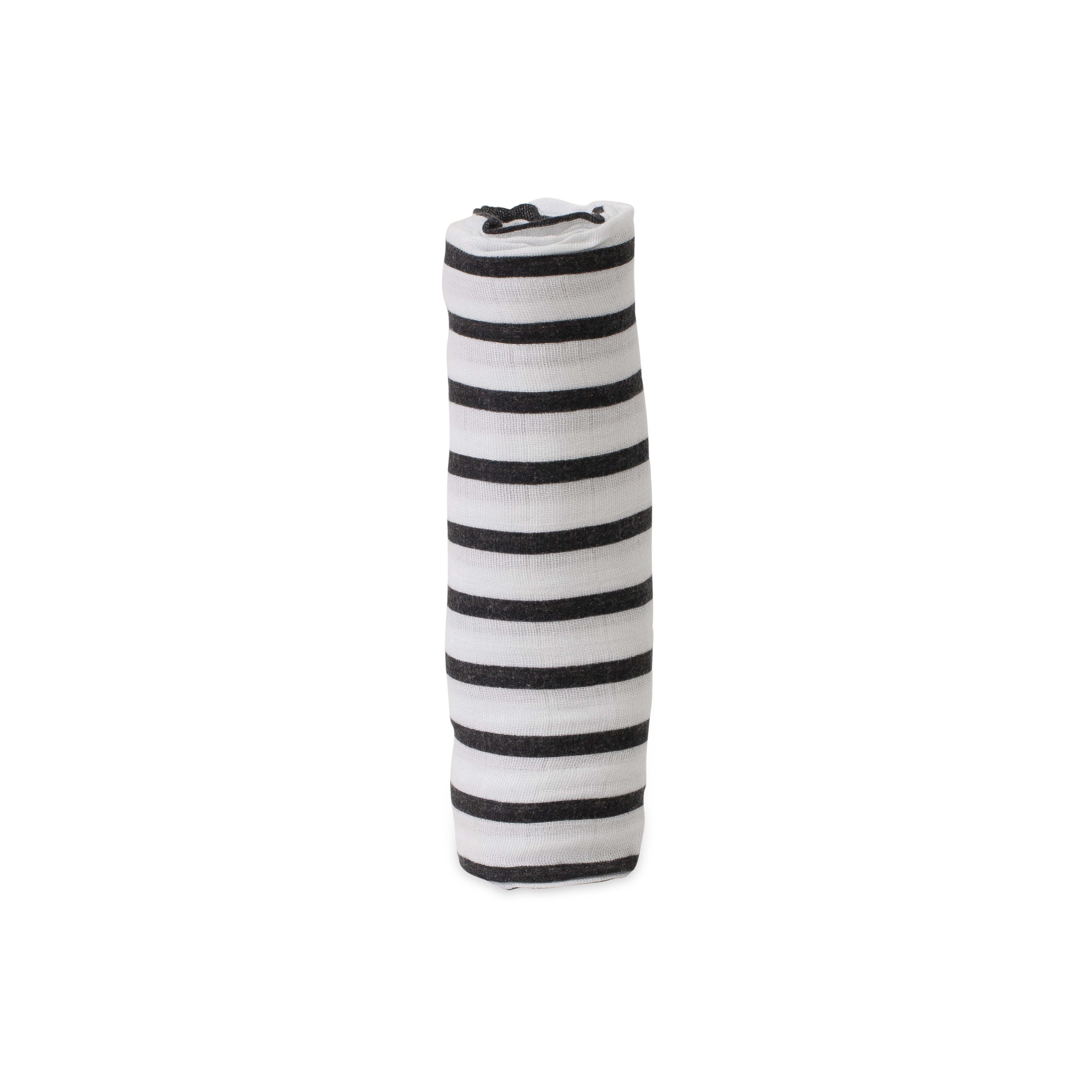 little unicorn cotton muslin swaddle in breton stripes