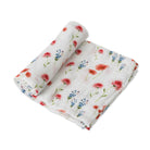 little unicorn cotton muslin swaddle in wild mums