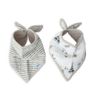 little unicorn forest friends cotton muslin bandana bibs set
