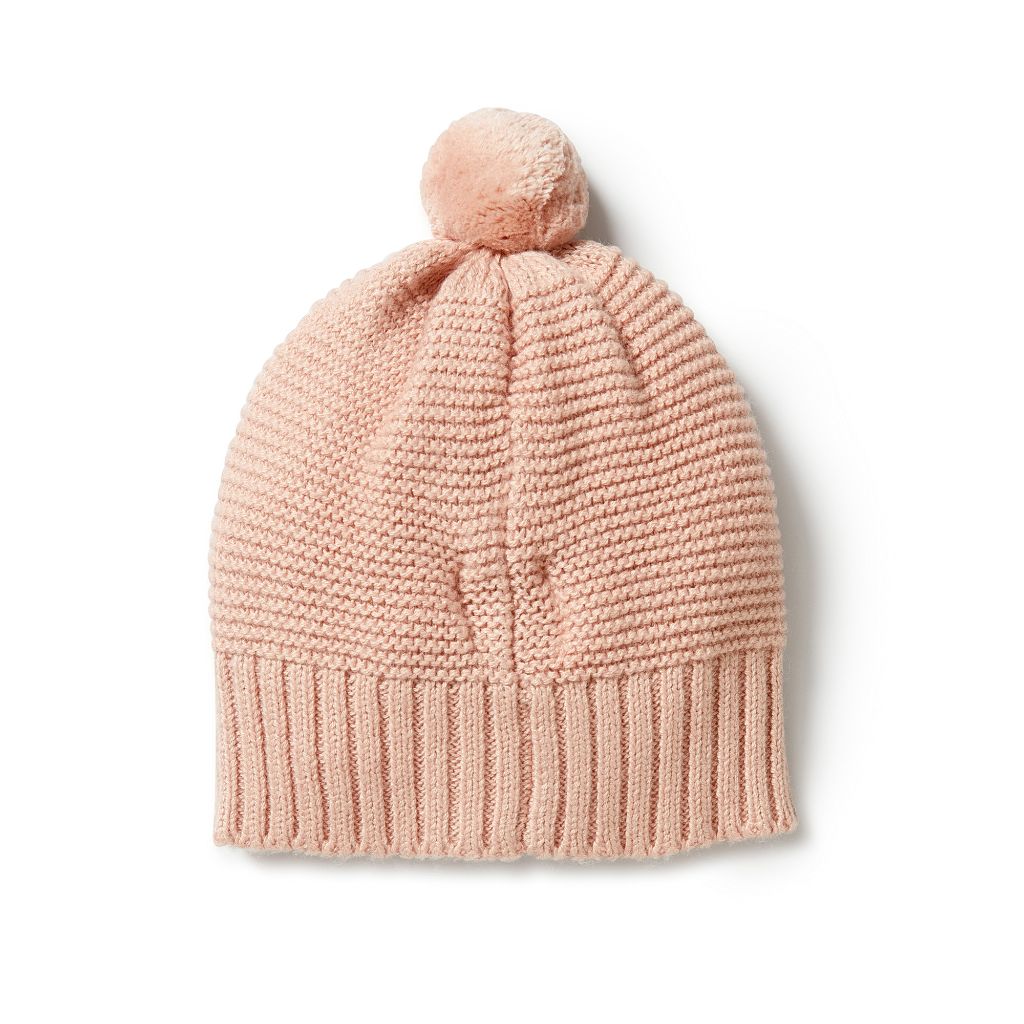 W&F Knitted Cable Hat (Rose)