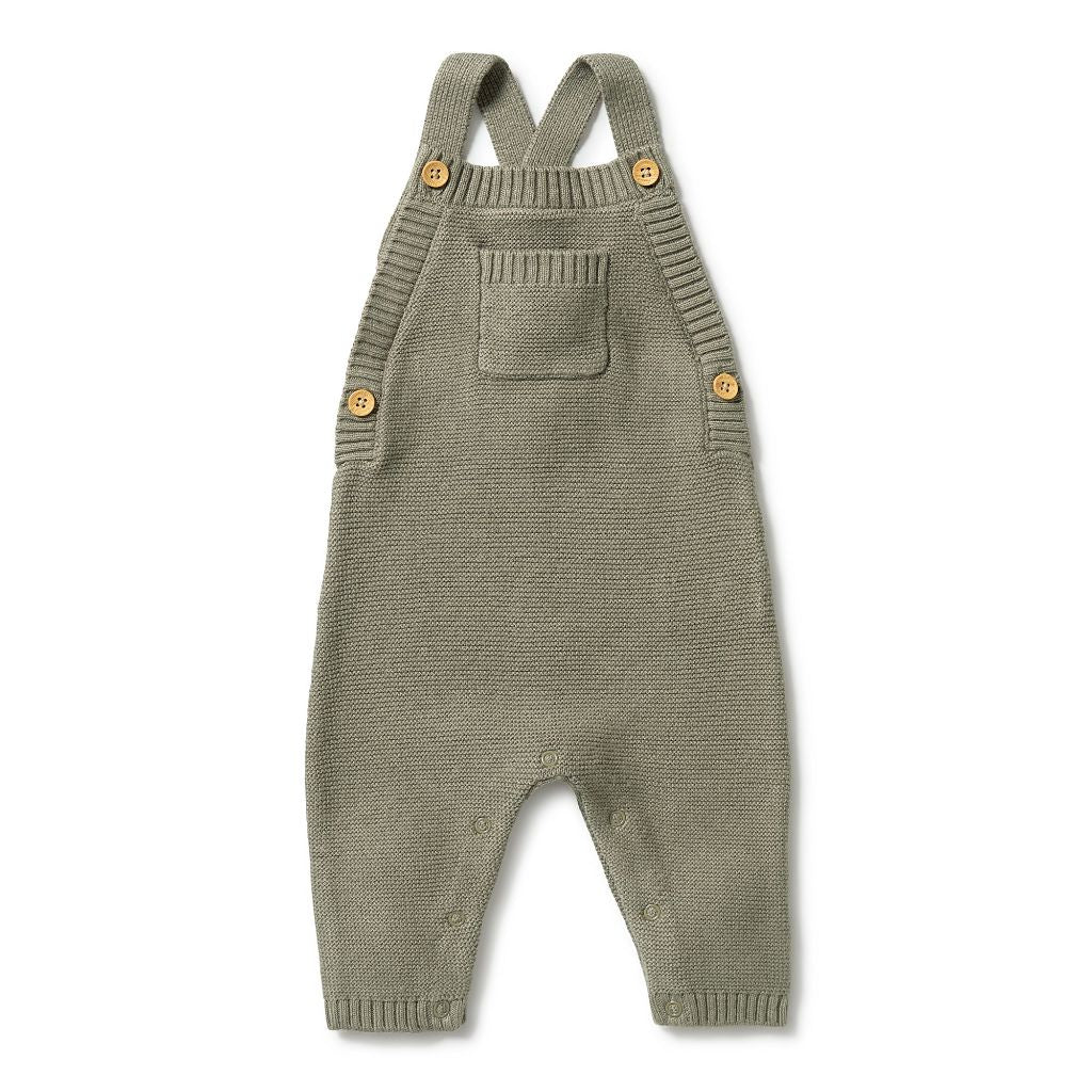 W&F Knitted Overalls (Dark Ivy)