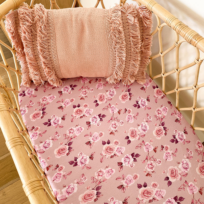 Snuggle Hunny Kids Bassinet Sheet (Blossom)