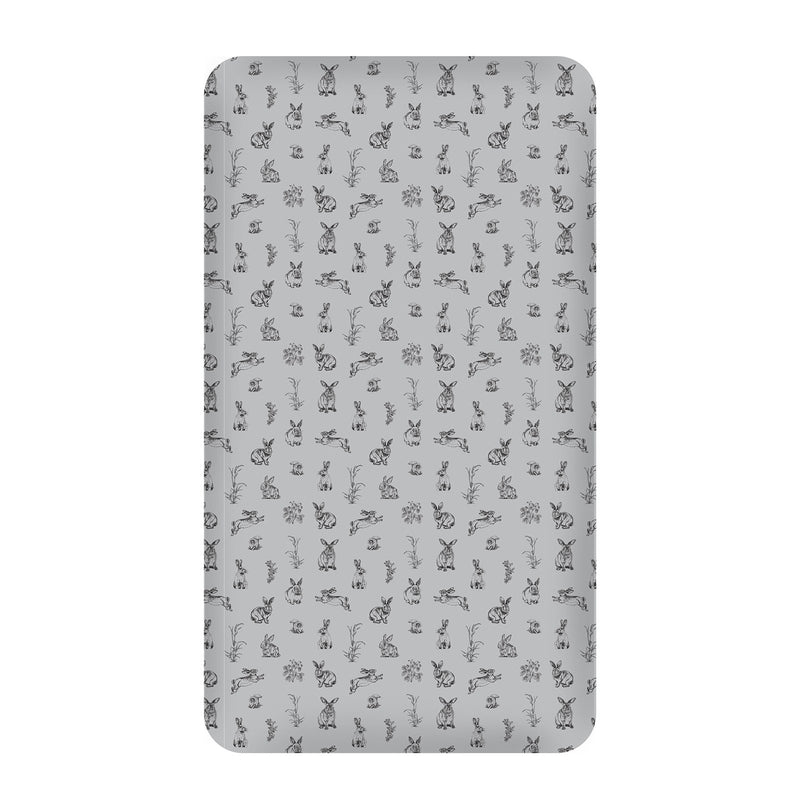 burrow & be grey burrowers cot sheet 