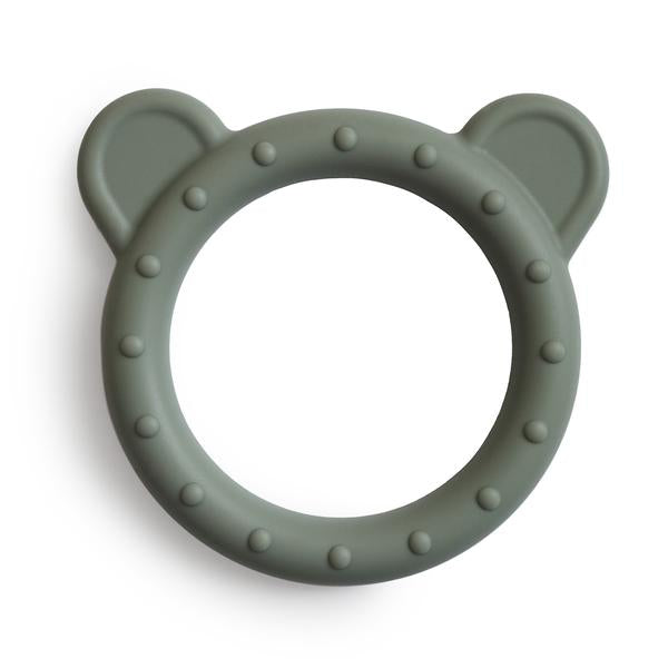Mushie Silicone Bear Teether (Dried Thyme)